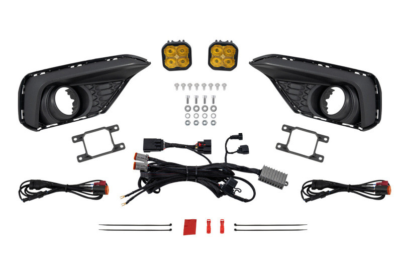 Diode Dynamics 2026 Ford Mustang EcoBoost SS3 Add-On Fog Lamp Kit  Yellow Sport - DD7962
