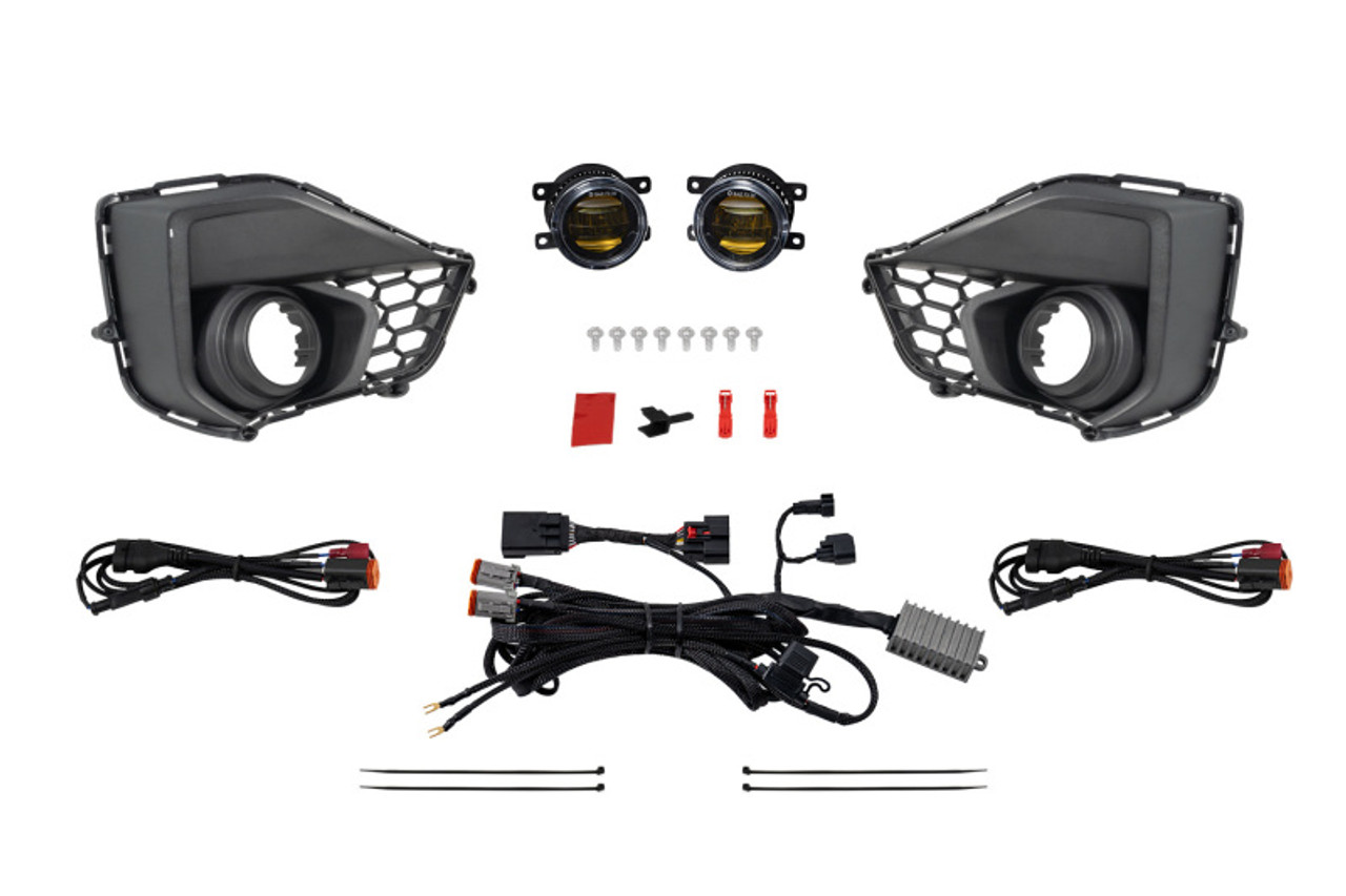 Diode Dynamics 2025 Ford Mustang GT Elite Series Add-On Fog Lamp Kit Yellow - DD7969