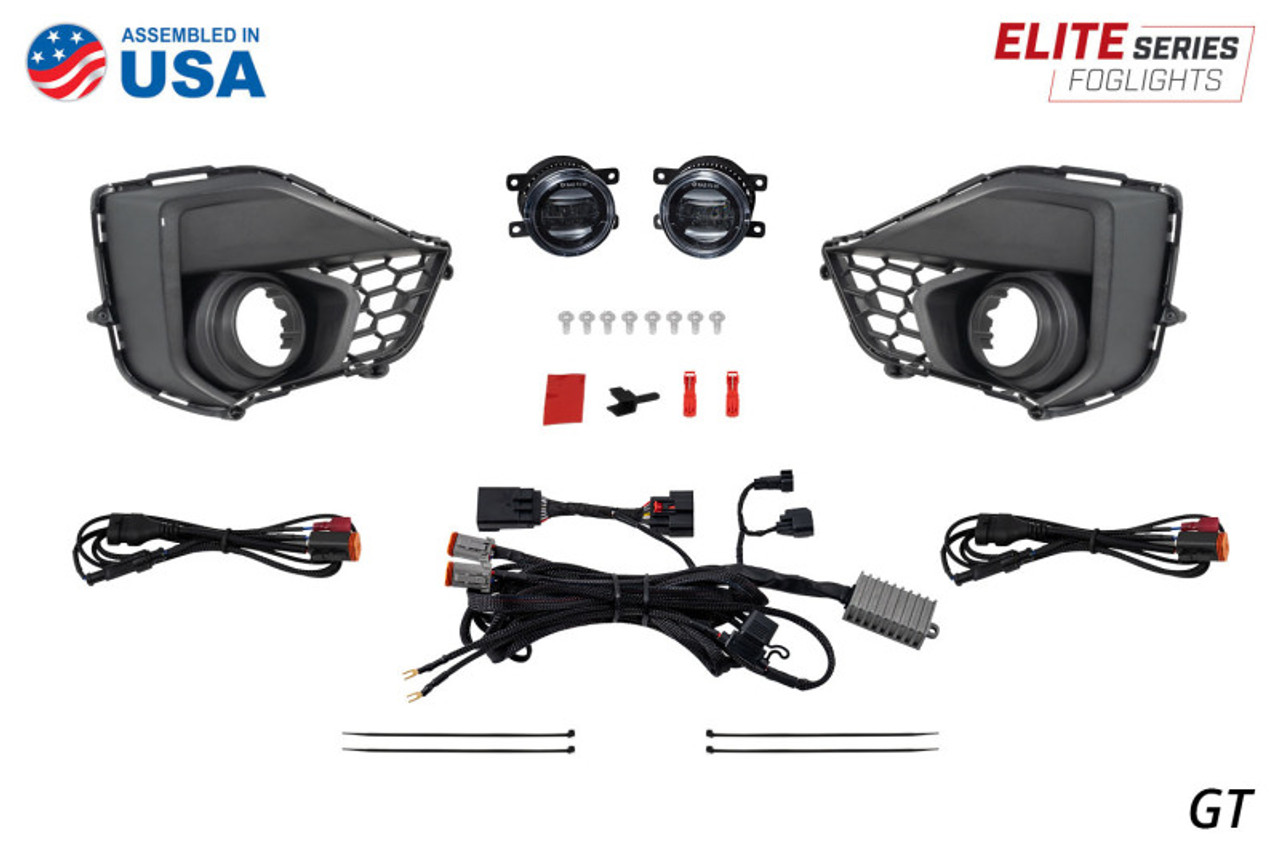 Diode Dynamics 2025 Ford Mustang GT Elite Series Add-On Fog Lamp Kit Yellow - DD7969