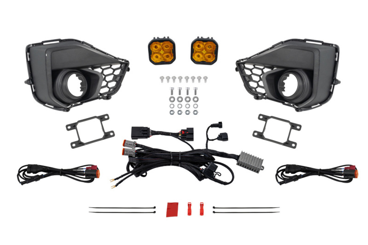 Diode Dynamics 2031 Ford Mustang GT SS3 Add-On Fog Lamp Kit Yellow Max - DD7975