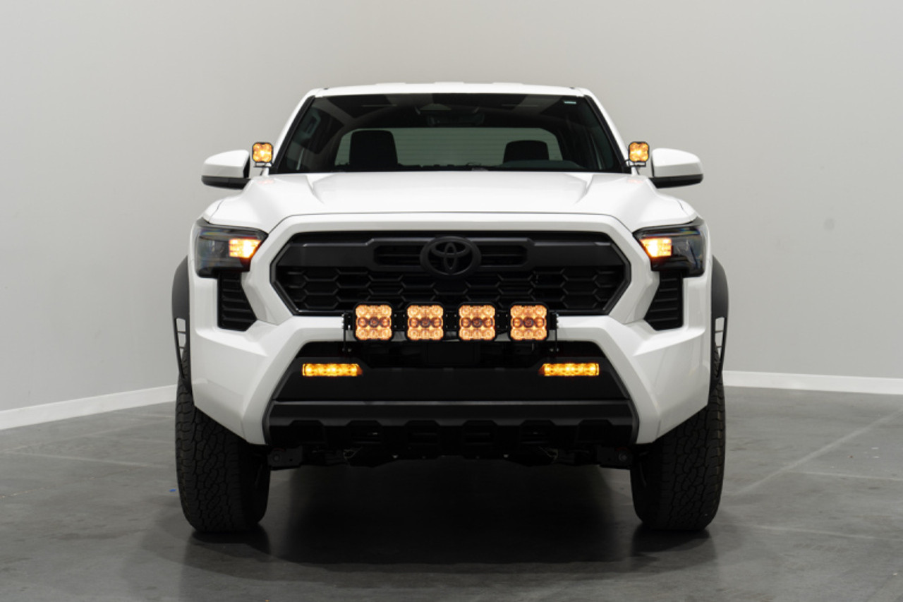 Diode Dynamics 2024 Toyota Tacoma SS5 Grille CrossLink Lightbar Kit - Pro Yellow Combo - DD8030