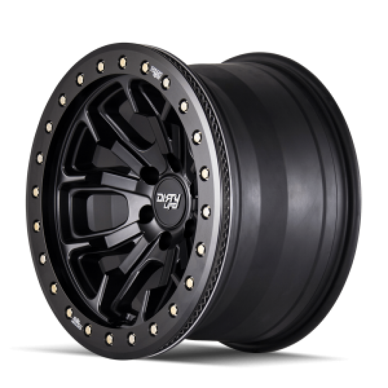 Dirty Life 9303 DT-1 17x9 / 8x170 BP / -12mm Offset / 130.8mm Hub Matte Black Wheel- Beadlock - 9303-7970MB Photo - Primary