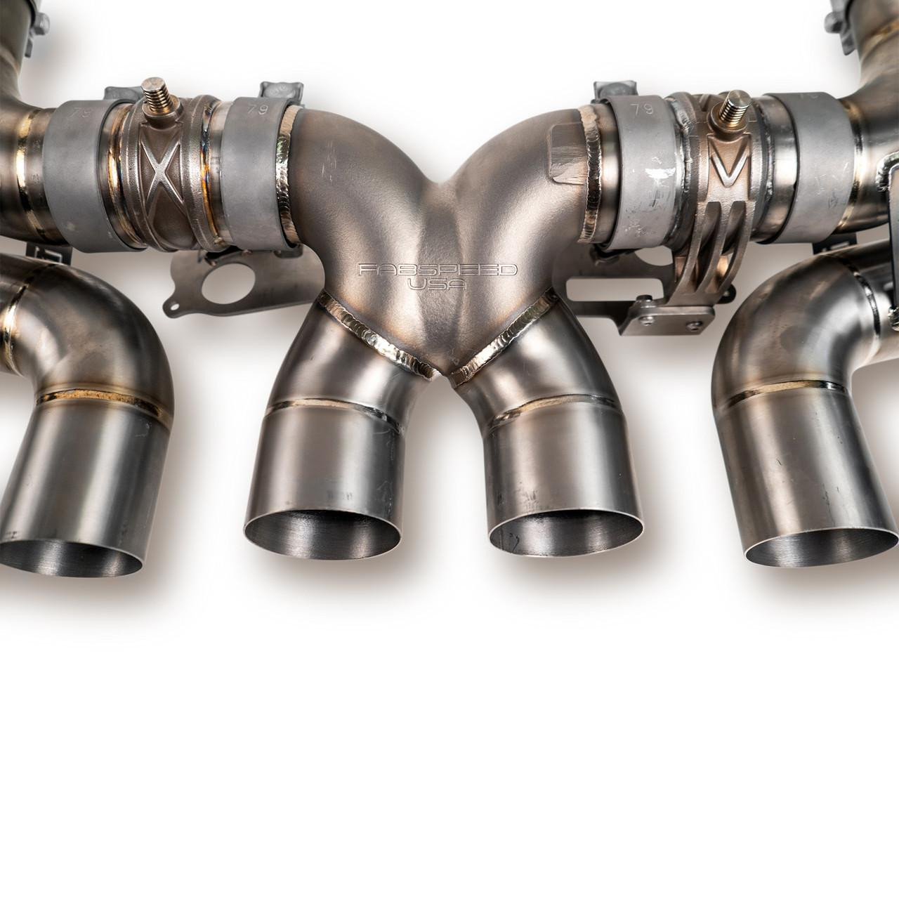 y.t︎✿ FabSpeed Titanium Valvetronic Cat-Back Exhaust System - OEM Tips