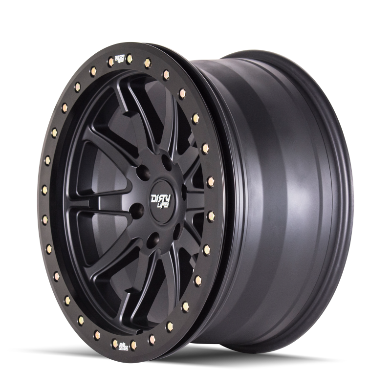 Dirty Life 9304 DT-2 20x9 / 6x135 BP / 12mm Offset / 87.1mm Hub Matte Black Wheel - Beadlock - 9304-2936MB12 Photo - Primary