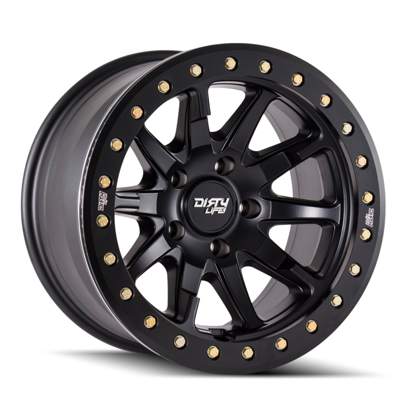 Dirty Life 9304 DT-2 20x9 / 5x139.7 BP / 12mm Offset / 87.1mm Hub Matte Black Wheel - Beadlock - 9304-2985MB12 Photo - Primary