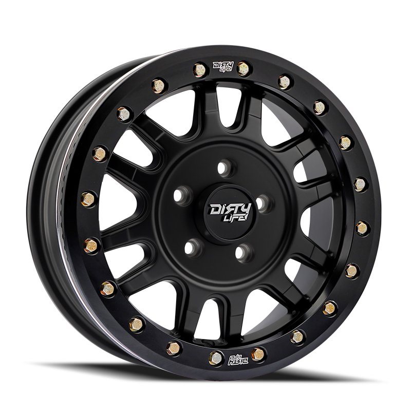 Dirty Life 9309R Canyon Pro 15x7 5x114.3 38mm Offset/ 77mm Hub Matte Black - Beadlock - 9309R-5765MB38 Photo - Primary
