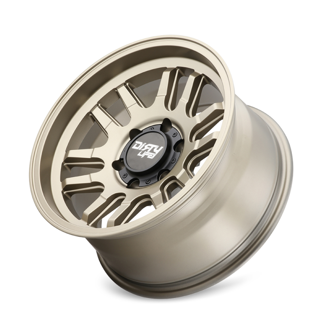 Dirty Life 9310 Canyon 17x9 / 5x127 BP / -12mm Offset / 71.5mm Hub Satin Gold Wheel - 9310-7973MGD12