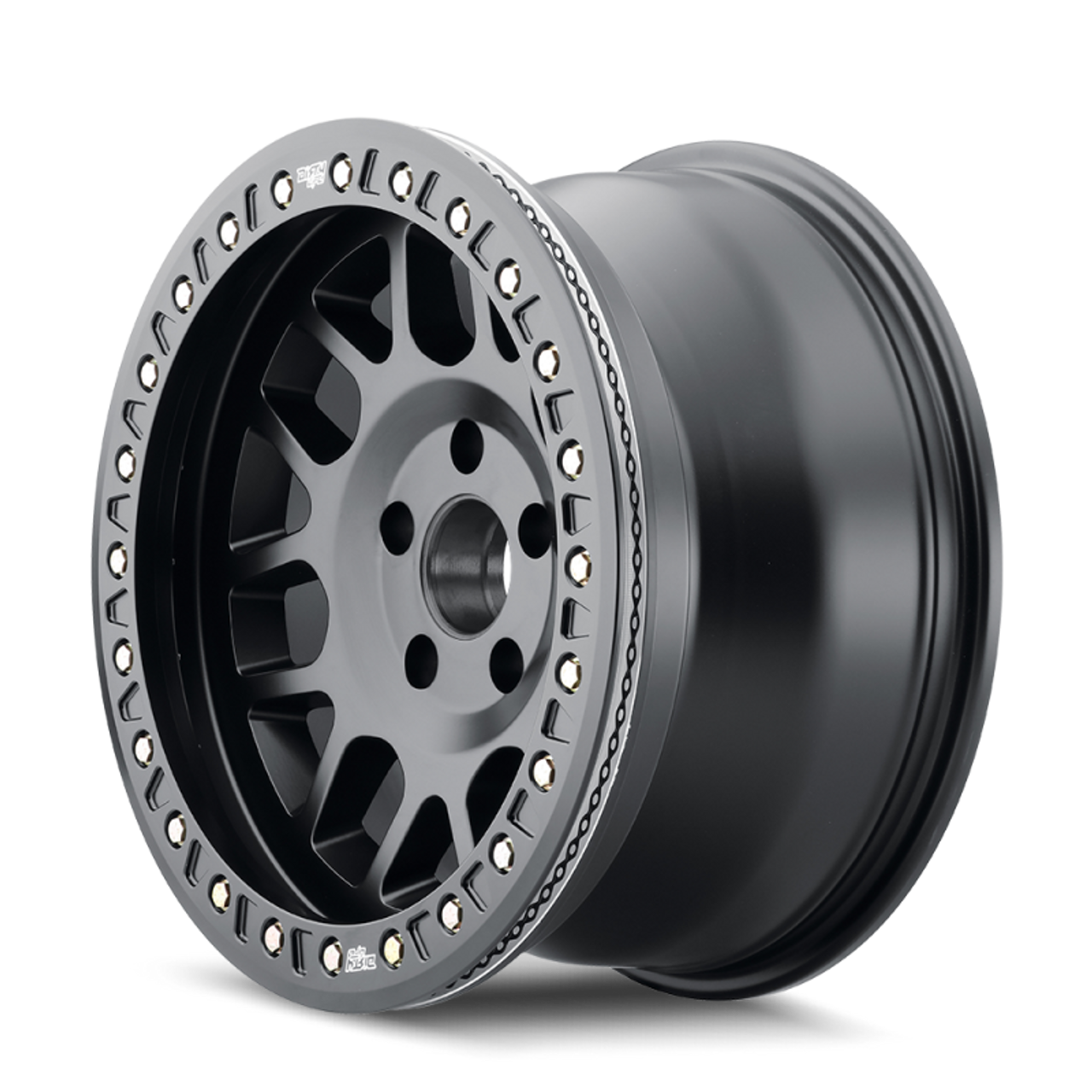 Dirty Life 9312 Mesa Race 17x9 / 5x127 BP / -12mm Offset / 71.5mm Hub Matte Black Wheel - 9312-7973MB12