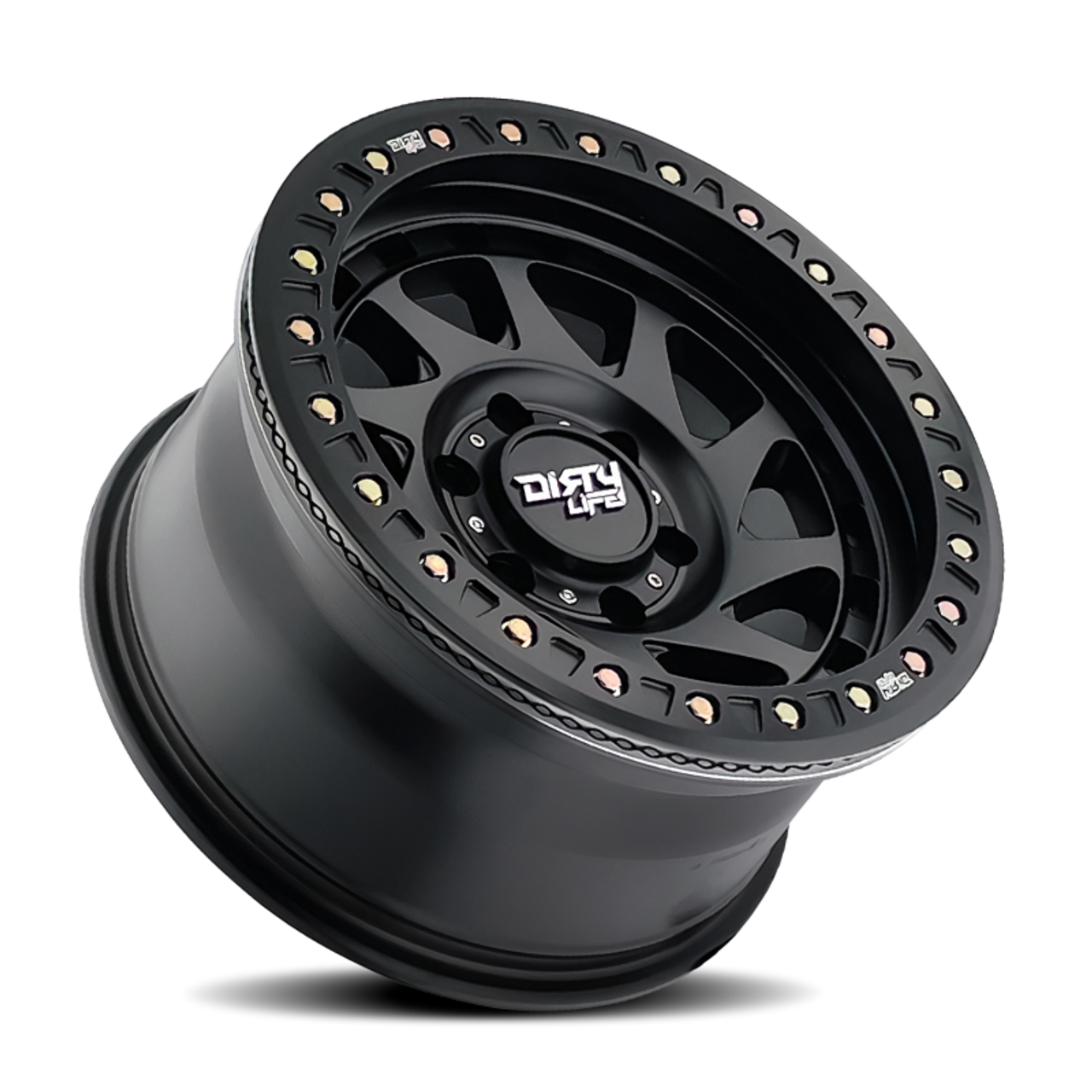 Dirty Life 9313 Enigma Race 17x9 / 6x135 BP / -38mm Offset / 87.1mm Hub Matte Black Wheel - 9313-7936MB38