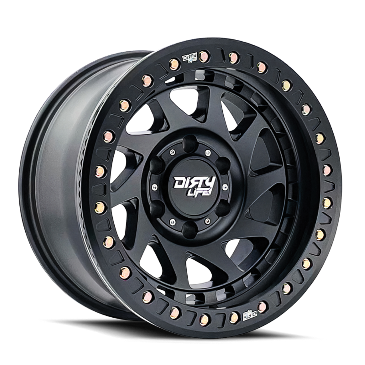 Dirty Life 9313 Enigma Race 17x9 / 5x127 BP / -38mm Offset / 78.1mm Hub Matte Black Wheel - 9313-7973MB38