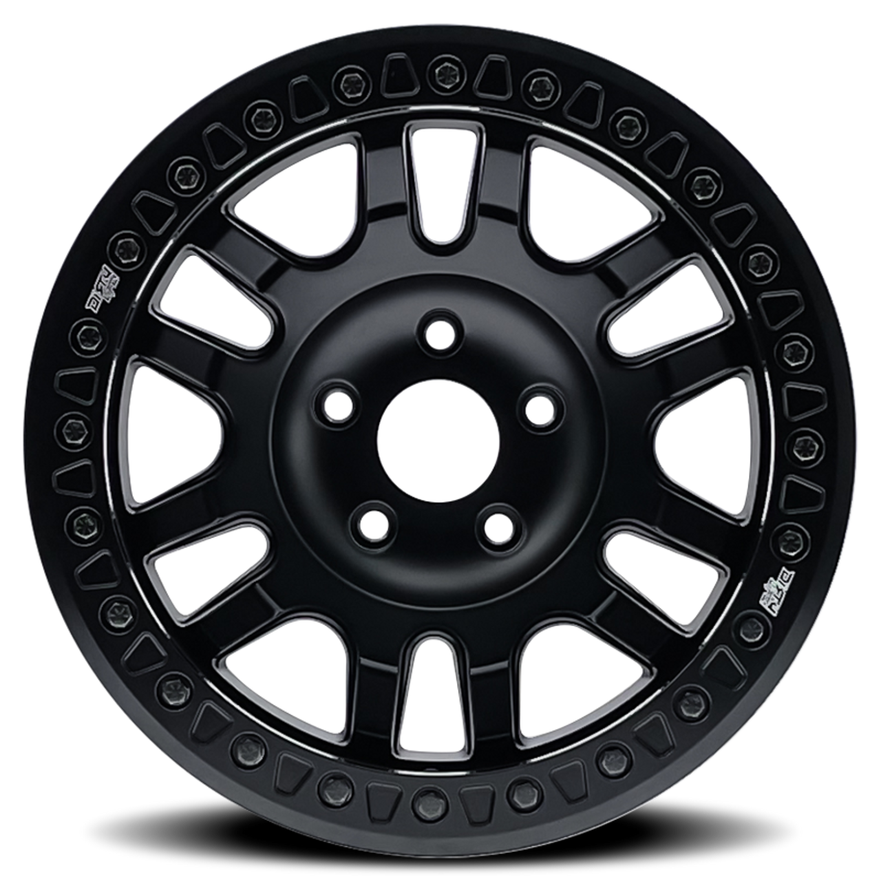 Dirty Life 9314 Canyon Race 17x9 / BLANK BP / -12mm Offset / 71.5mm Hub Matte Black Wheel - 9314-7999MB12