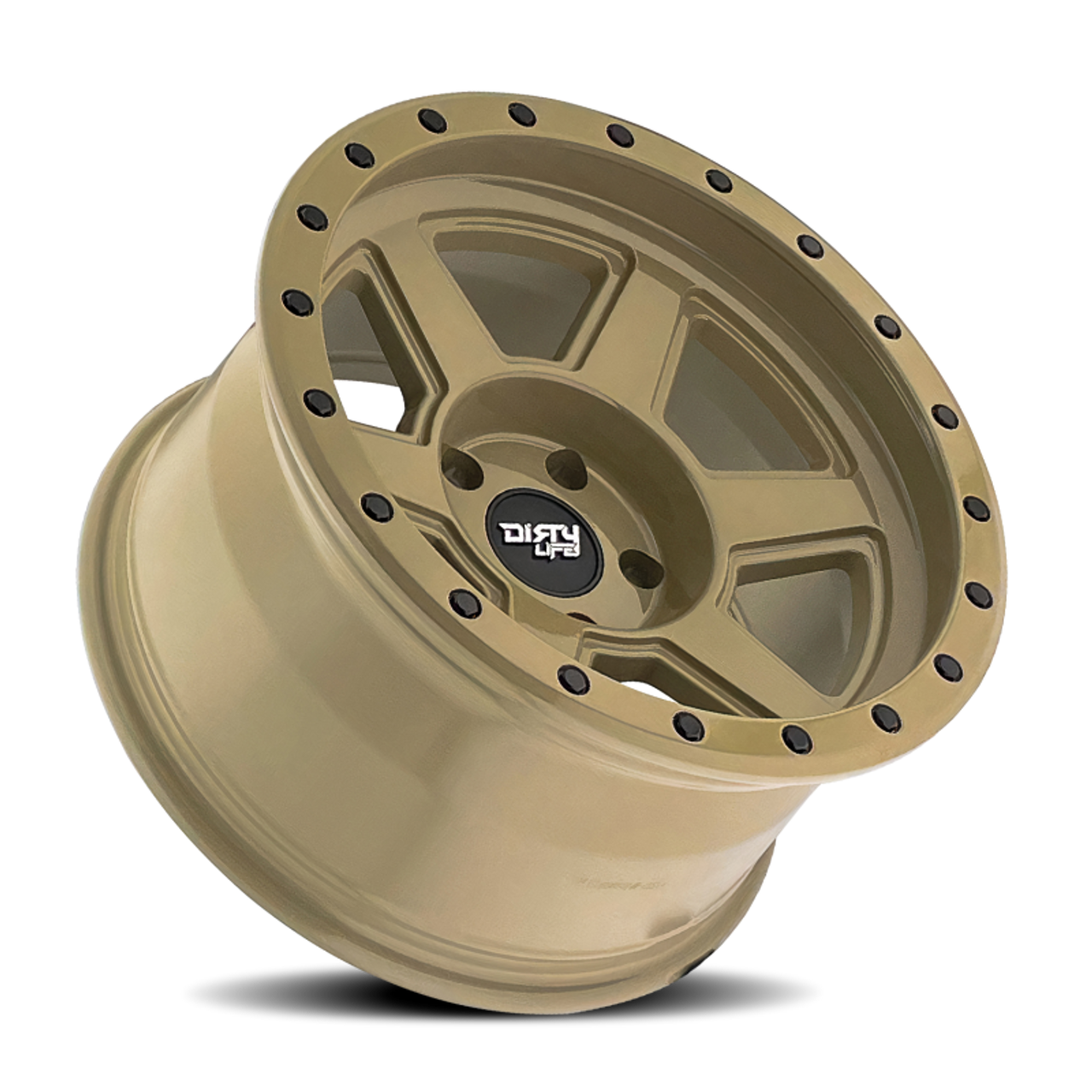 Dirty Life 9315 Compound 17x9 / 6x135 BP / -12mm Offset / 87.1mm Hub Desert Sand Wheel - 9315-7936DS12