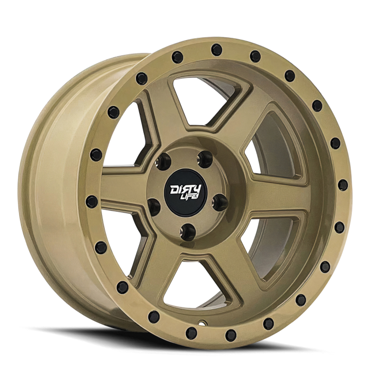 Dirty Life 9315 Compound 17x9 / 6x135 BP / -12mm Offset / 87.1mm Hub Desert Sand Wheel - 9315-7936DS12