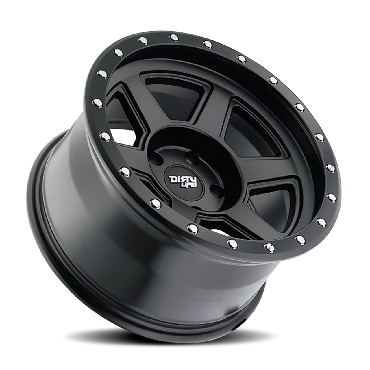 Dirty Life 9315 Compound 17x9 / 6x135 BP / -12mm Offset / 87.1mm Hub Matte Black Wheel - 9315-7936MB12