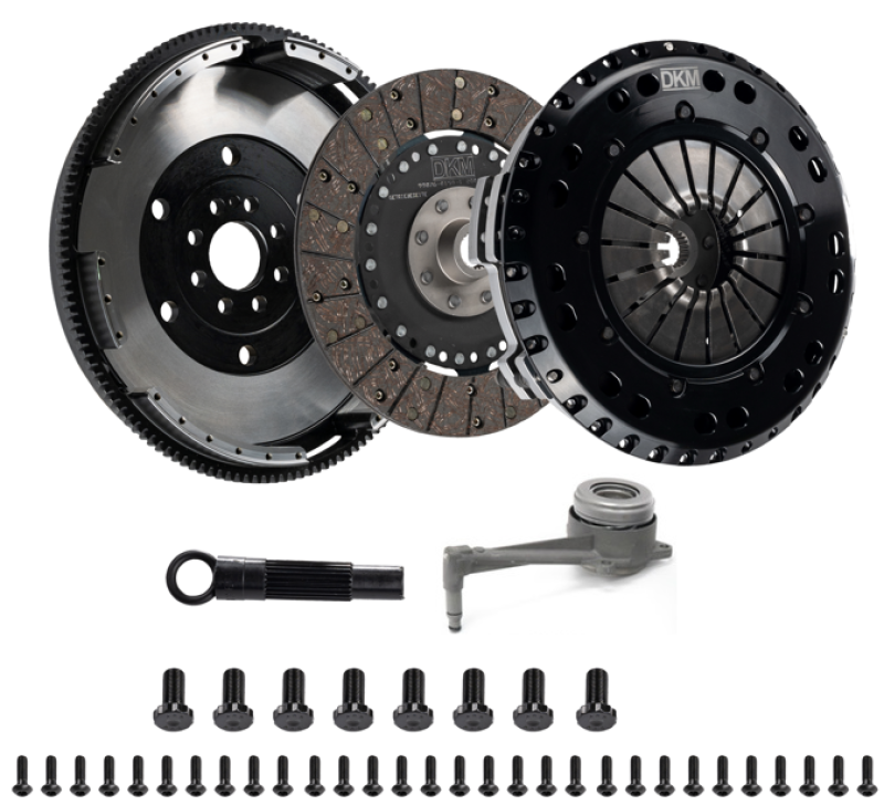 DKM Clutch 2.0 VW/Audi A3 FSI 6 Bolt Motor MS Twin Disc Clutch w/Steel Flywheel (660 ft/lbs Torque) - MS-034-062