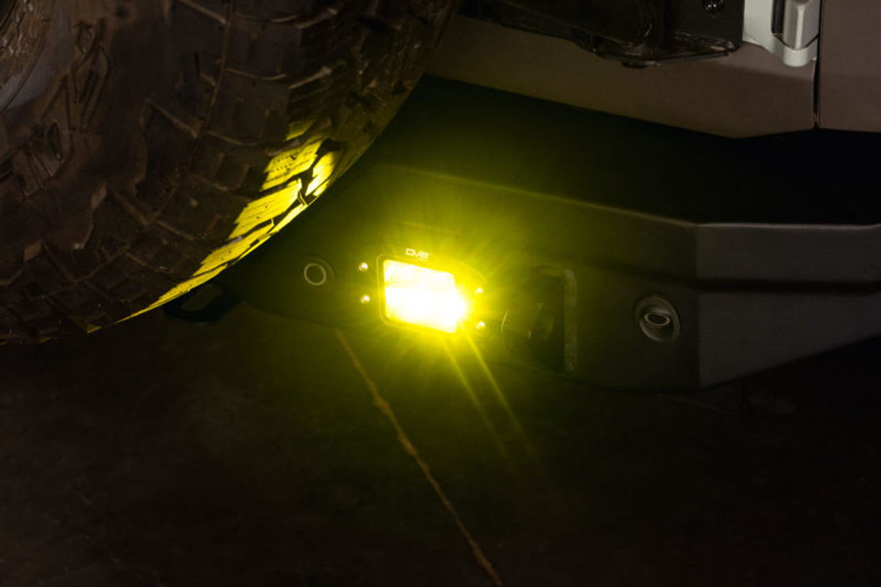DV8 3-Inch Elite Series LED Amber Flush Mount Pod Light - BE3FMW40W-A