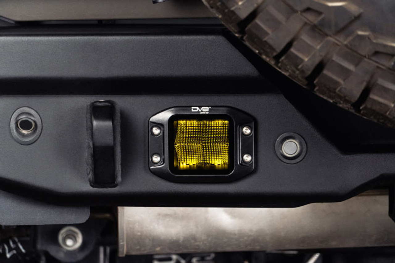 DV8 3-Inch Elite Series LED Amber Flush Mount Pod Light - BE3FMW40W-A