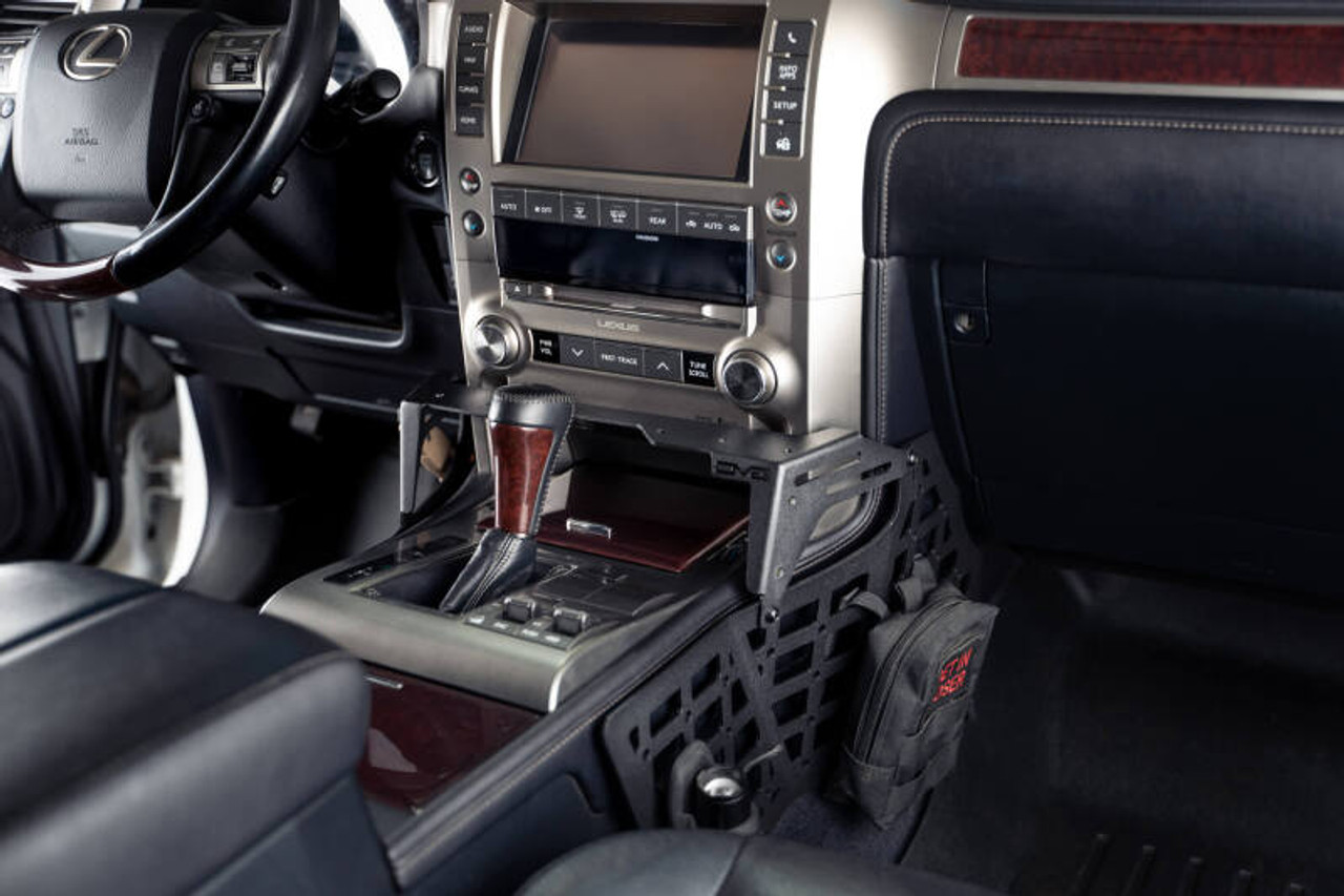 DV8 Offroad 2010 Lexus GX 460 Center Console Molle Panels & Digital Device Bridge - CCGX-02