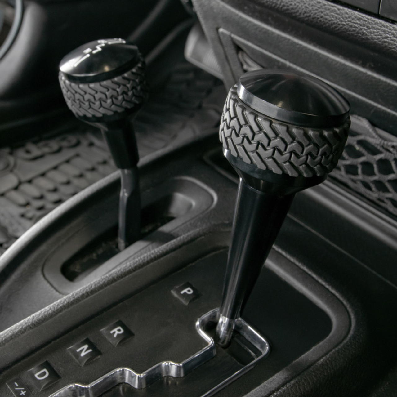 DV8 Offroad 2007-2018 Jeep JK 4WD Shift Knob Black Finish - D-JP-180011-BK