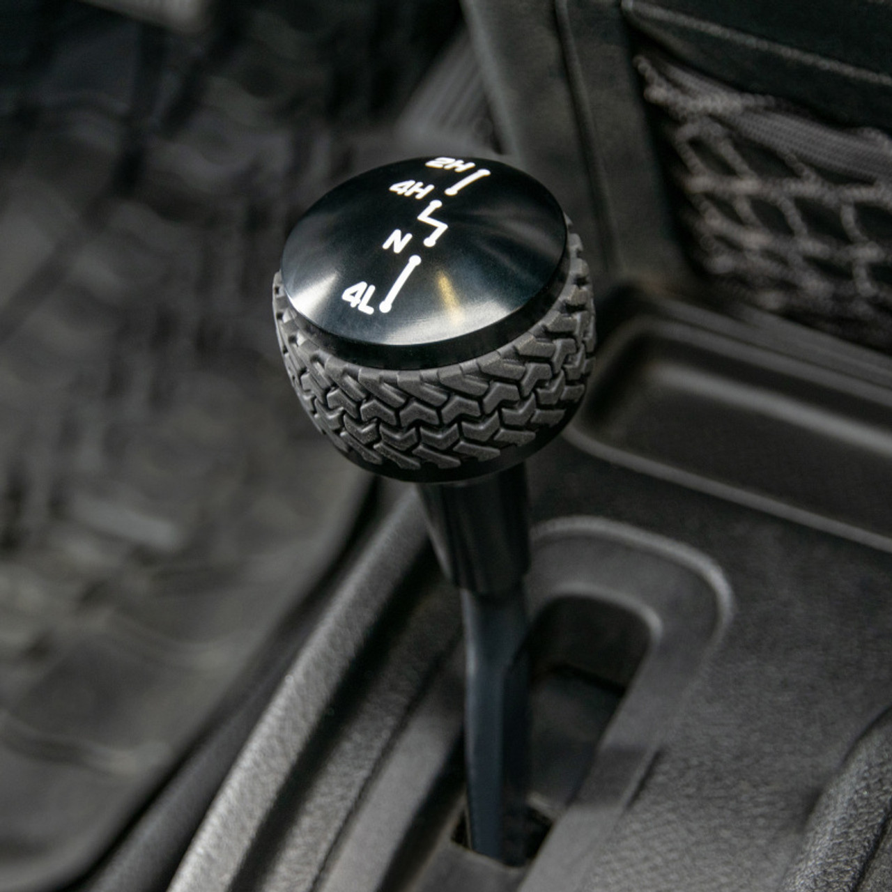 DV8 Offroad 2007-2018 Jeep JK 4WD Shift Knob Black Finish - D-JP-180011-BK