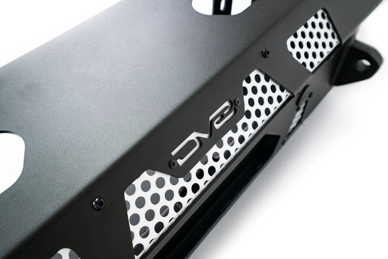 DV8 Offroad 2021+ Ford Bronco Front Bumper Winch Capable w/ Optional Bull Bar/Aux Light Opening - FBBR-01