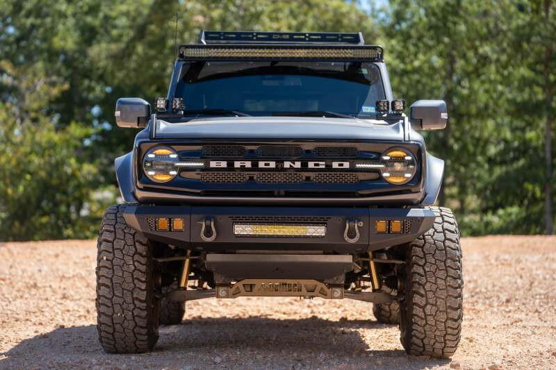 DV8 Offroad 2021+ Ford Bronco Front Bumper V2 - OE Plus Series (Works w/o ACC Relocation) - FBBR-06 Photo - out of package