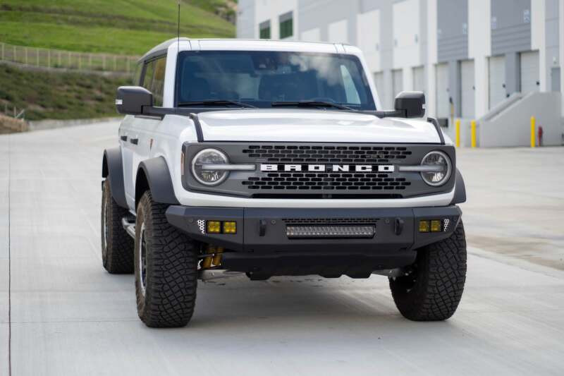 DV8 Offroad 2021+ Ford Bronco Front Bumper V2 - OE Plus Series (Works w/o ACC Relocation) - FBBR-06 Photo - out of package