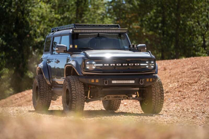 DV8 Offroad 2021+ Ford Bronco Front Bumper V2 - OE Plus Series (Works w/o ACC Relocation) - FBBR-06 Photo - out of package