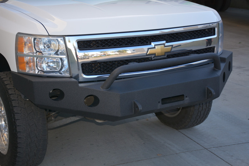 DV8 Offroad 07-13 Chevrolet Silverado 1500 Front Bumper - Black Powdercoat - FBCS1-01