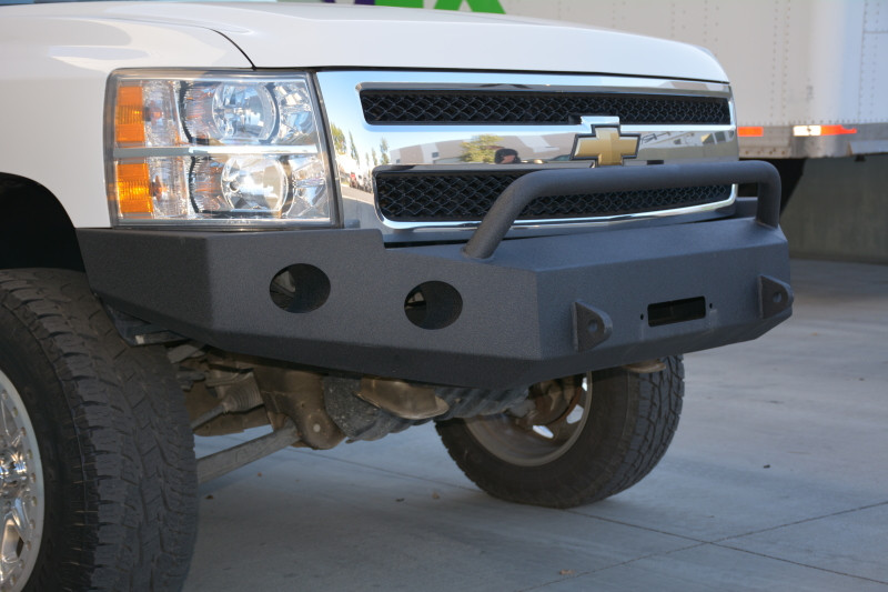 DV8 Offroad 07-13 Chevrolet Silverado 1500 Front Bumper - Black Powdercoat - FBCS1-01