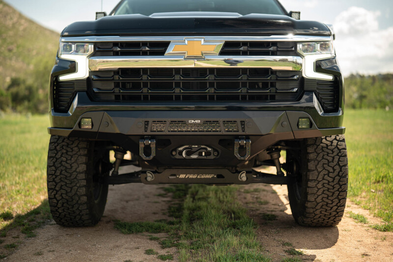 DV8 Offroad 2022+ Chevrolet Silverado 1500 Offroad Spec Series Front Bumper w/ Winch - FBCS1-08 Photo - out of package