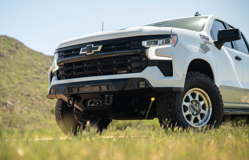 DV8 Offroad 2022+ Chevrolet Silverado 1500 Offroad Spec Series Front Bumper w/ Winch - FBCS1-08 Photo - out of package