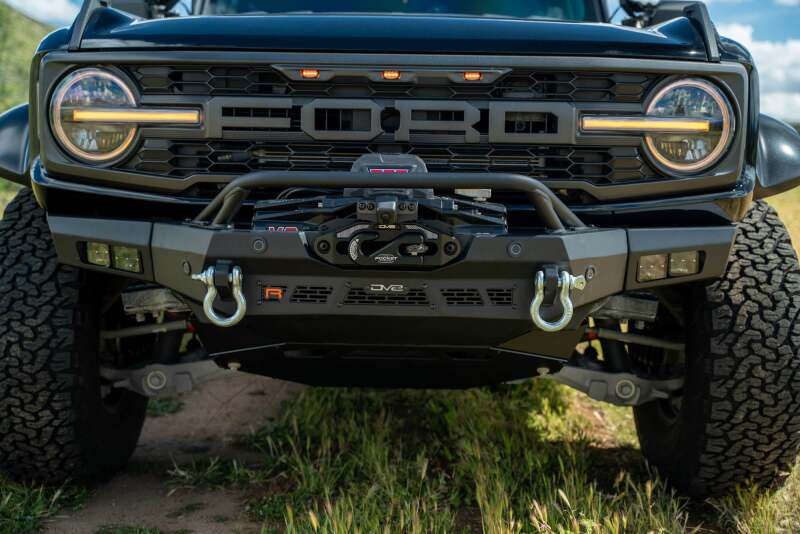 DV8 Offroad 2022+ Ford Bronco Raptor Spec Series Winch Front Bumper - FBFR-01 Photo - out of package