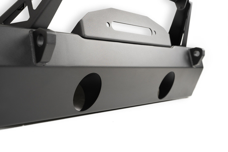 DV8 Offroad 07-23 Jeep Wrangler/Gladiator JT/JK/JL FS-25 Stubby Front Bumper w/Plated Bull Bar - FBJL-06