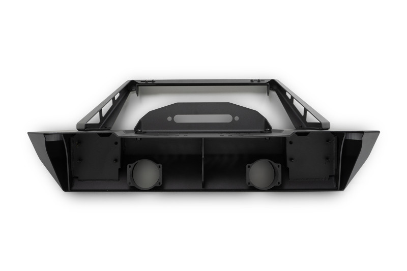 DV8 Offroad 07-23 Jeep Wrangler/Gladiator JT/JK/JL FS-25 Stubby Front Bumper w/Plated Bull Bar - FBJL-06