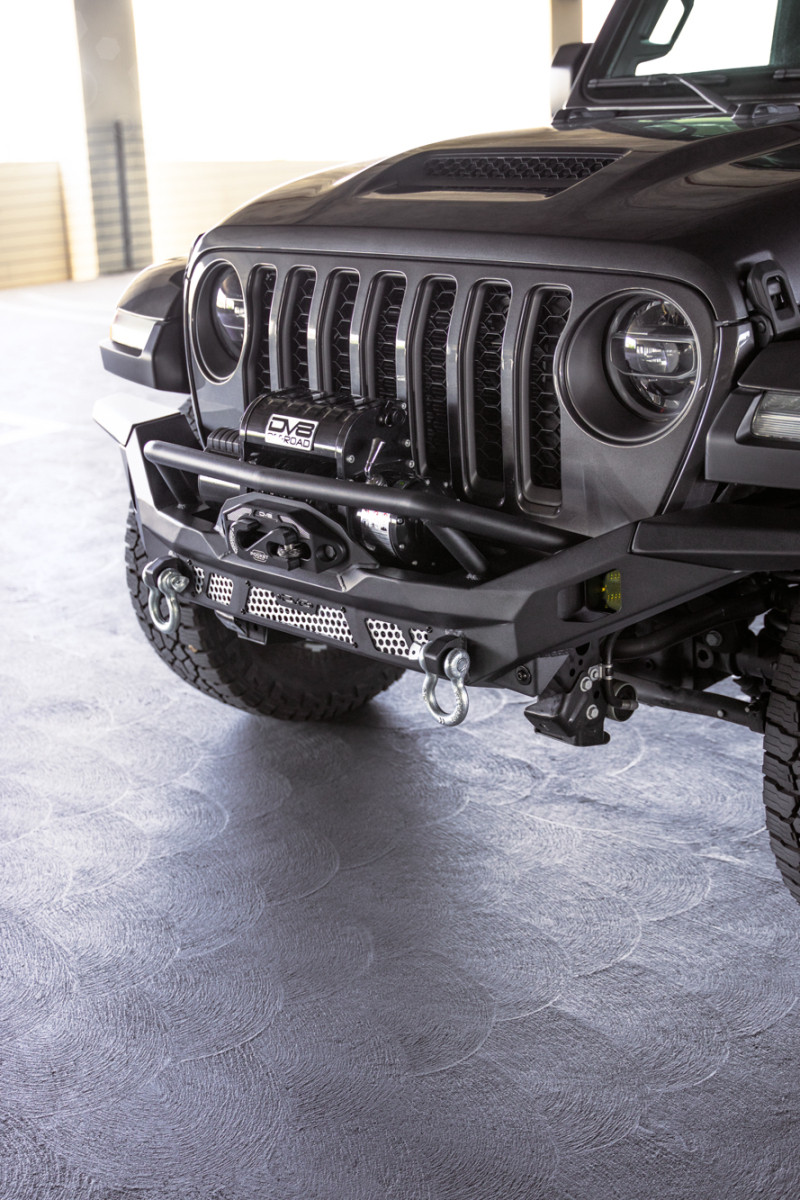 DV8 Offroad 07-18 Jeep Wrangler JK / 18-23 Wrangler JL / 20-23 Gladiator JT MTO Series Front Bumper - FBJL-12