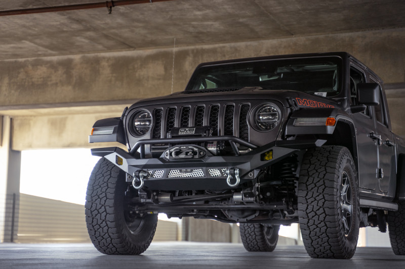 DV8 Offroad 07-18 Jeep Wrangler JK / 18-23 Wrangler JL / 20-23 Gladiator JT MTO Series Front Bumper - FBJL-12