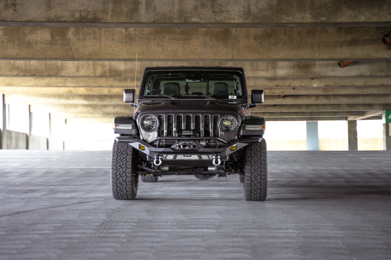 DV8 Offroad 07-18 Jeep Wrangler JK / 18-23 Wrangler JL / 20-23 Gladiator JT MTO Series Front Bumper - FBJL-12