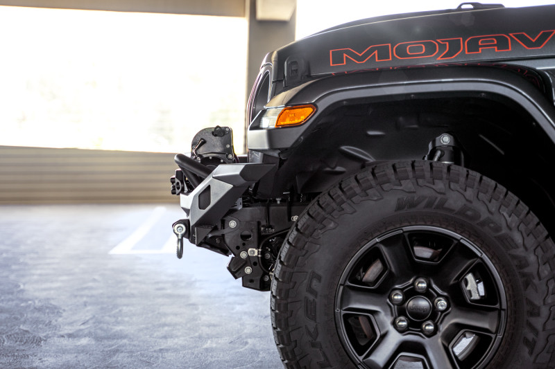 DV8 Offroad 07-18 Jeep Wrangler JK / 18-23 Wrangler JL / 20-23 Gladiator JT MTO Series Front Bumper - FBJL-12