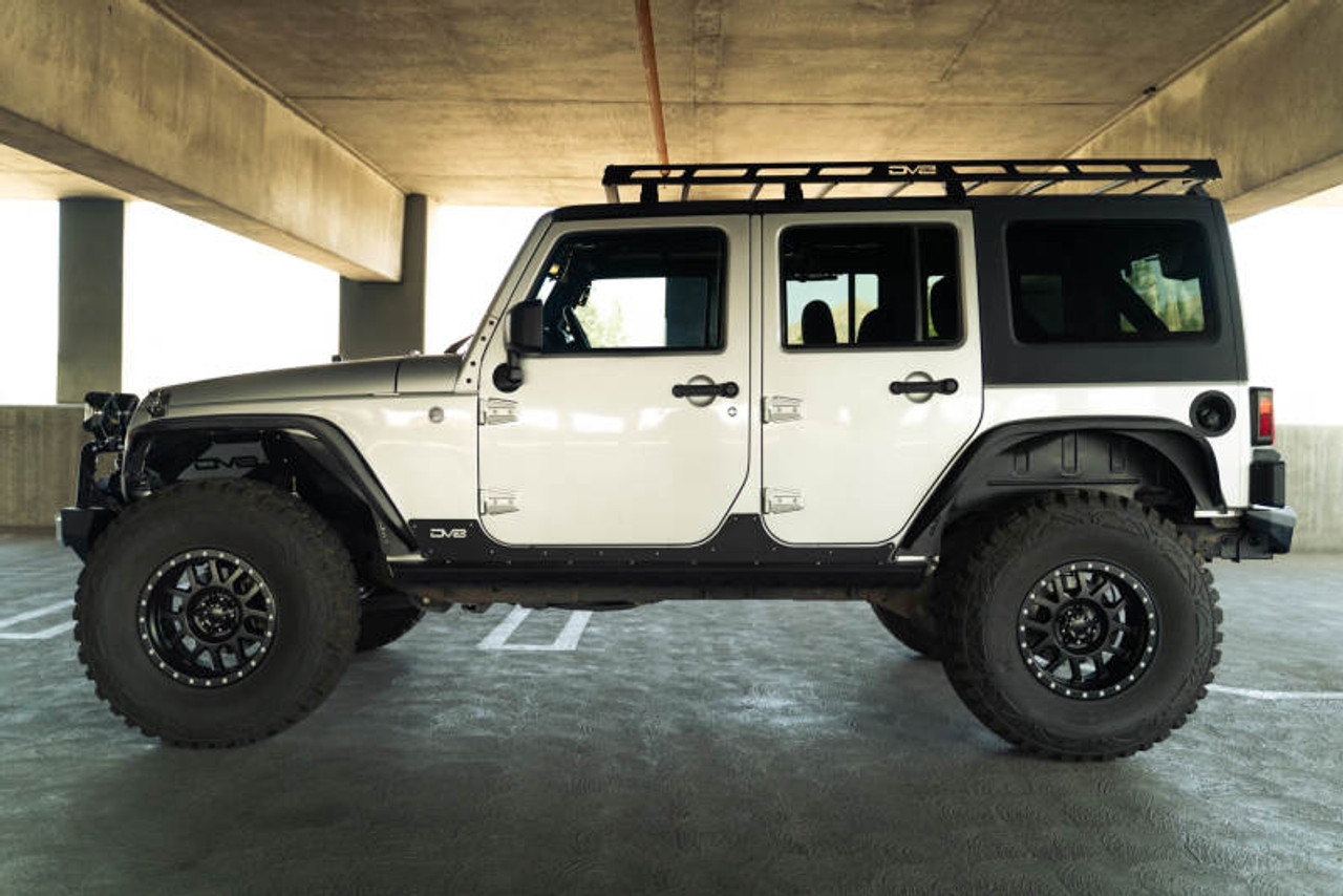 DV8 Offroad 07-18 Jeep Wrangler JK Slim Fender Flares - FDJK-07