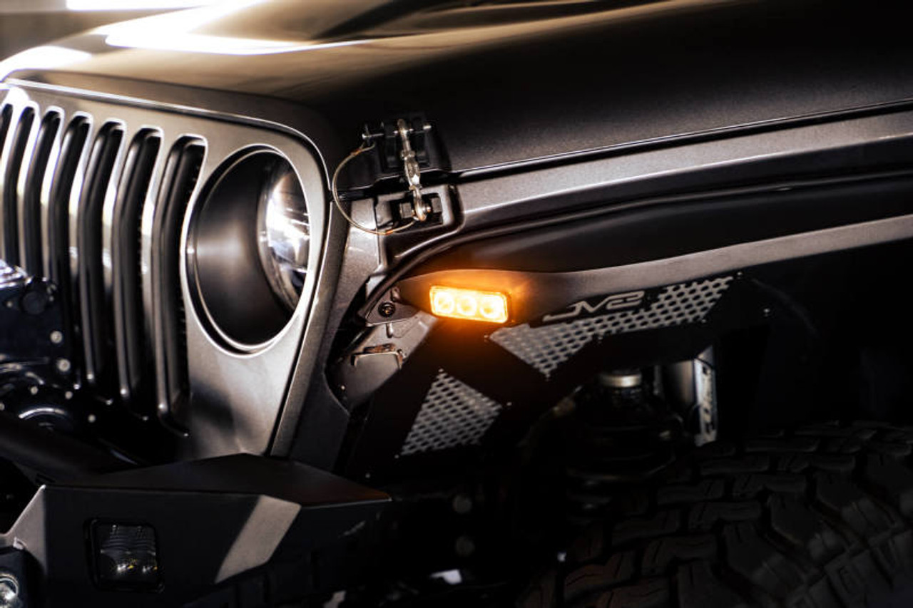 DV8 Offroad 18-23 Jeep Wrangler JL Slim Fender Flares - FDJL-07