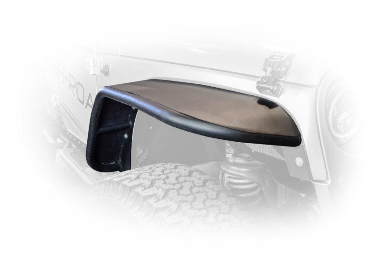 DV8 Offroad 07-18 Jeep Wrangler JK Front & Rear Flat Tube Fenders - FENDB-02