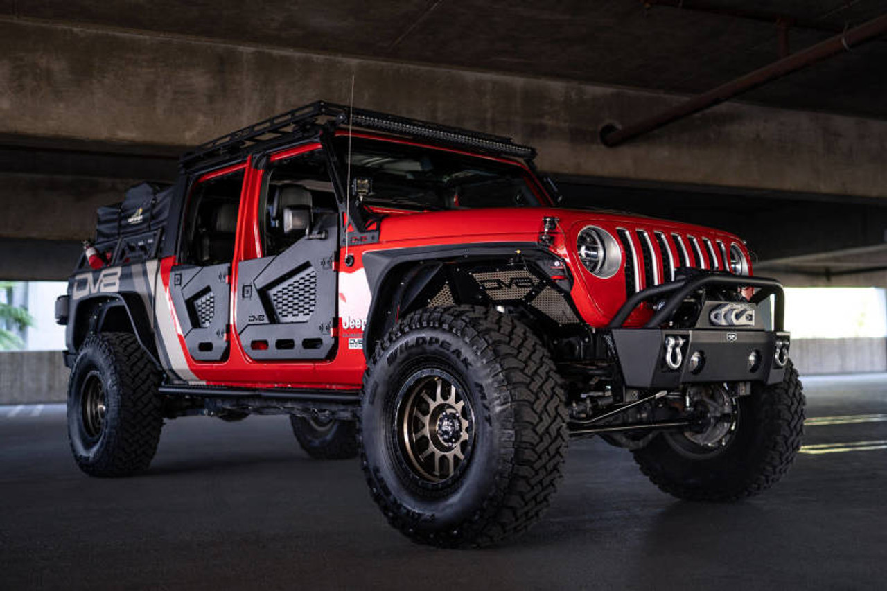 DV8 Offroad 18-22 Jeep Wrangler JL/JT Spec Series Half Doors - Front Set - HDJL-02F