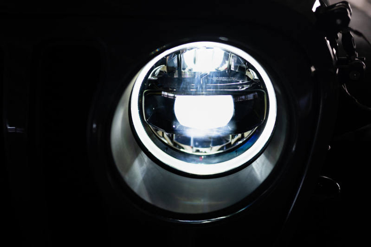 DV8 Offroad 18-22 Jeep Gladiator Wrangler LED Projector Headlights - HLCJL-02