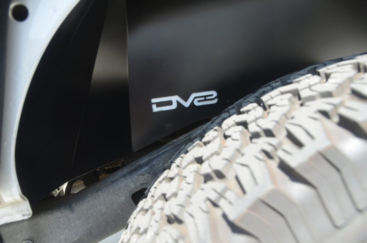 DV8 Offroad 07-18 Jeep Wrangler JK Rear Aluminum Inner Fender - Black - INFEND-01RB