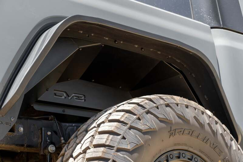 DV8 Offroad 20-24 Jeep Gladiator JT Rear Inner Fender Liners - Satin Black - INFEND-07RB Photo - out of package
