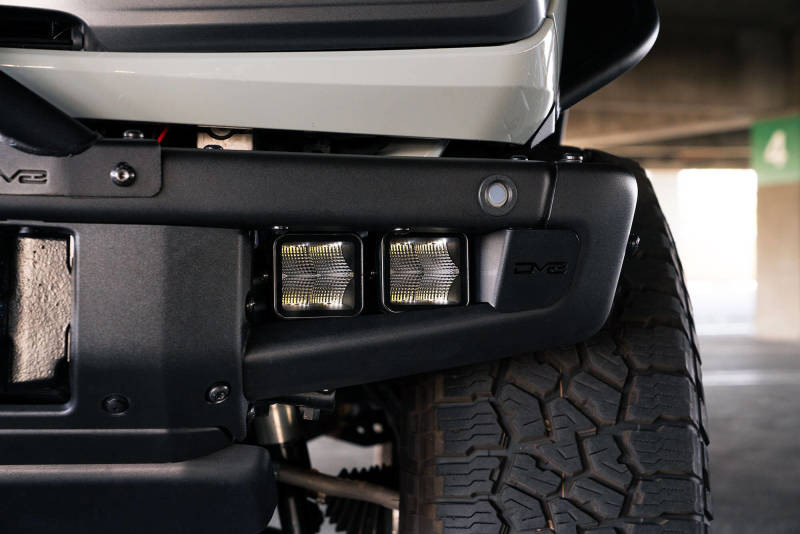 DV8 Offroad 21-22 Ford Bronco Factory Bumper Pocket Light Mount (Pair) 3in LED Pod Lights - LBBR-05