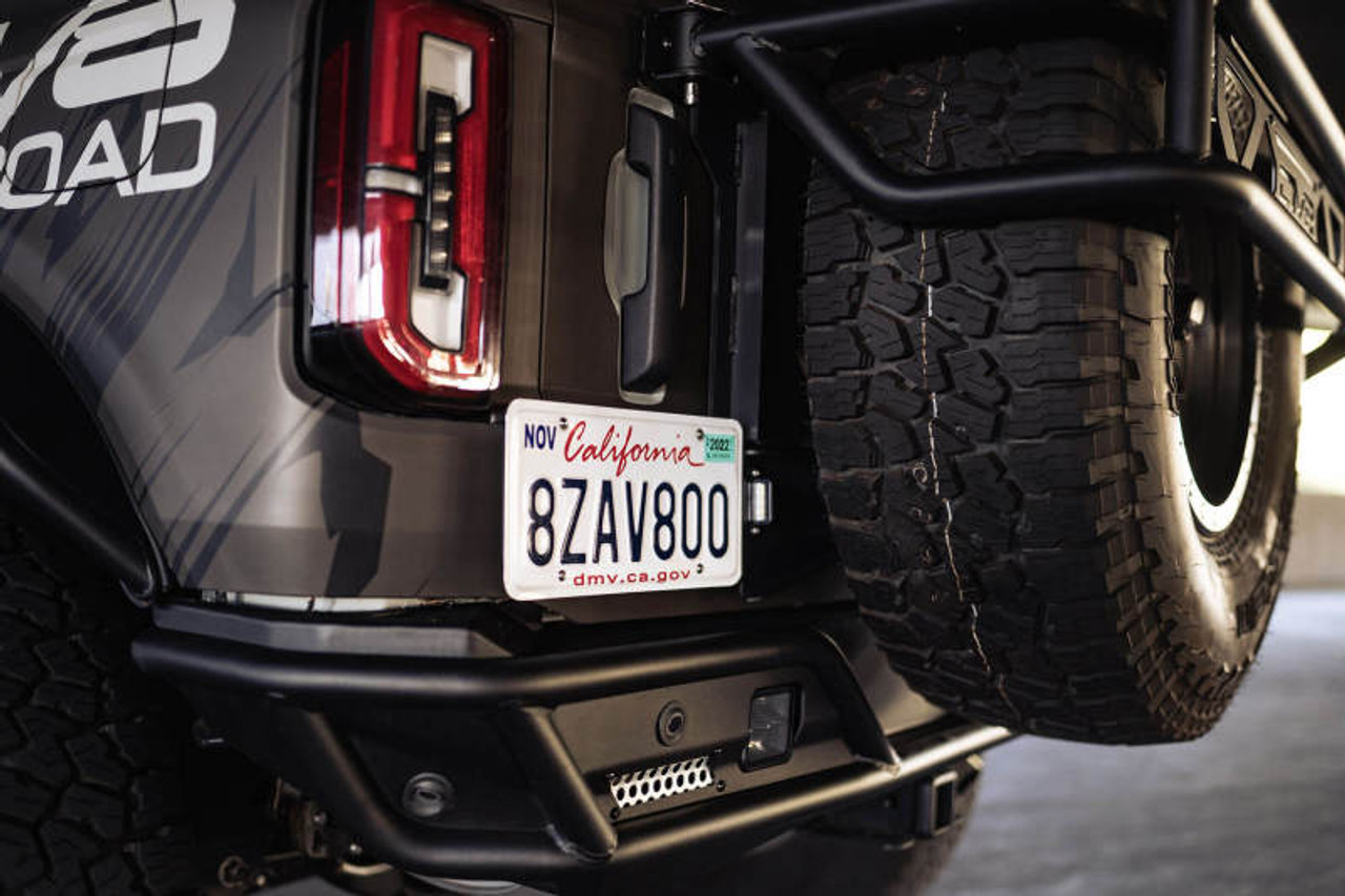 DV8 Offroad 21-23 Ford Bronco Rear License Plate Relocation Bracket - LPBR-03