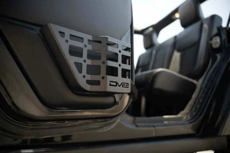 DV8 Offroad 11-18 Jeep Wrangler JK 4 Door Only Rear Door Pocket Molle Panels - Black - MPJK-06 Photo - out of package