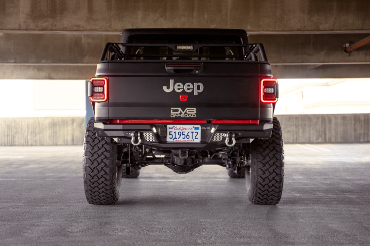 DV8 Offroad 20-23 Jeep Gladiator JT MTO Series Rear Bumper - RBGL-06